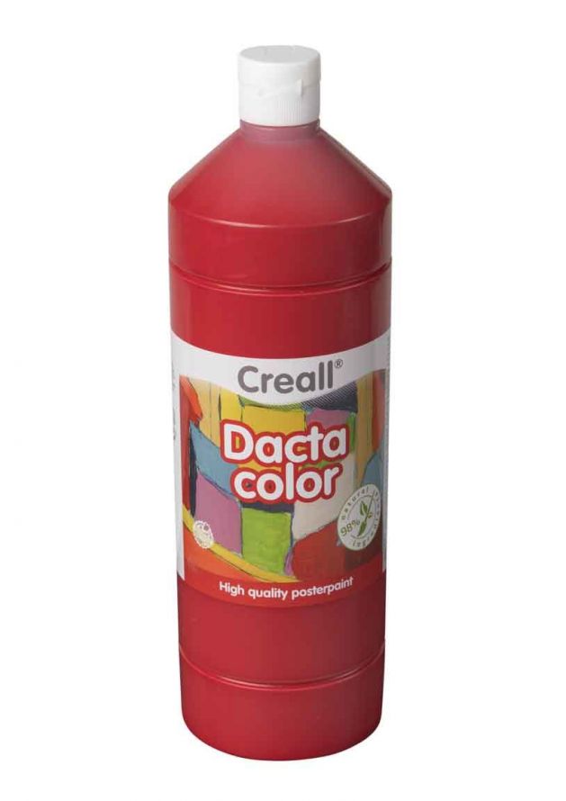 Plakkaat Verf - Donker Rood - 1000ml