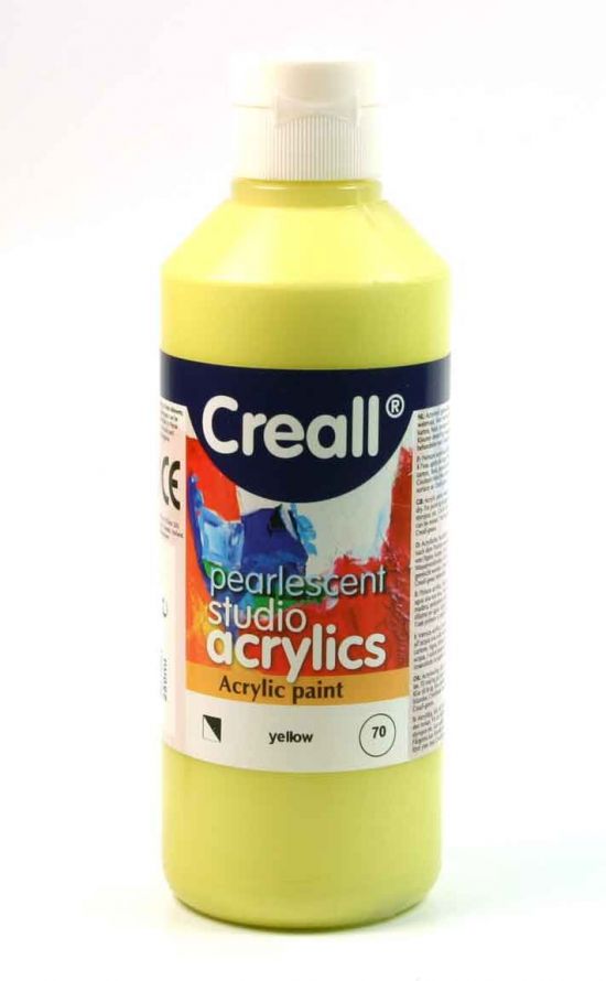 Acrylic paint - Pearlescent Yellow - 250ml 