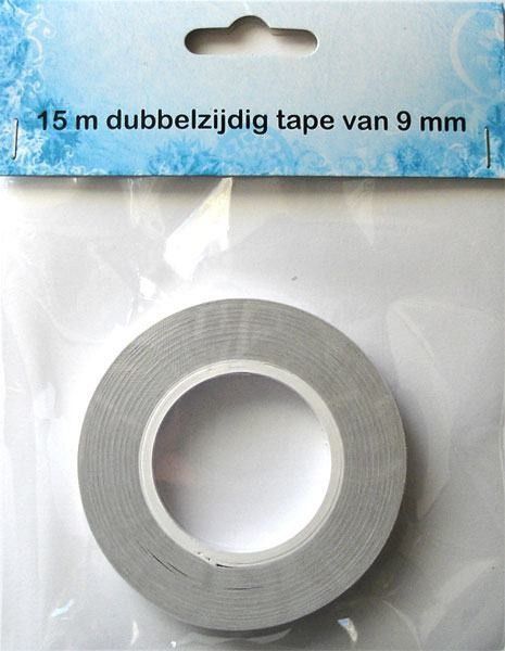 Tissue dubbelzijdig klevend Tape - 9mm