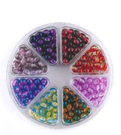 Bead Kit - plastic beads - 6mm - 8 colours 