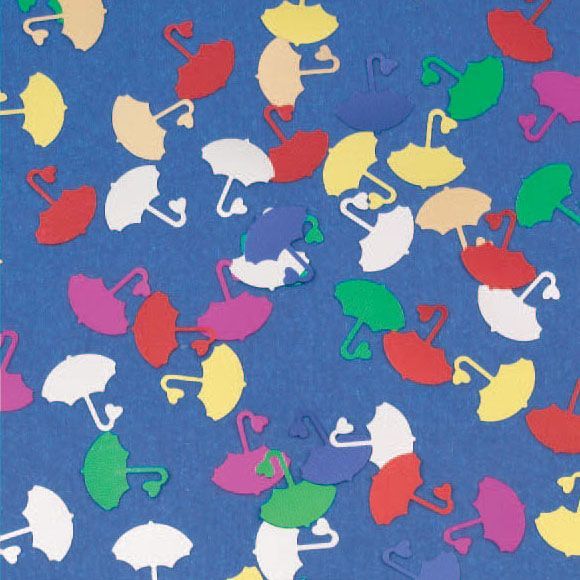 Umbrella Confetti - Assorted Colours - 13 mm