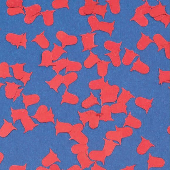 Christmas Bell Confetti - Red - 9mm