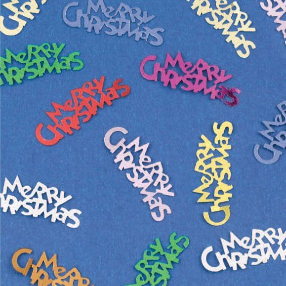 Merry Christmas Confetti - Gamme de couleur - 10gramme
