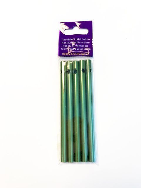 Windgong Tubes - Aluminium - 6mm x 9cm - Green