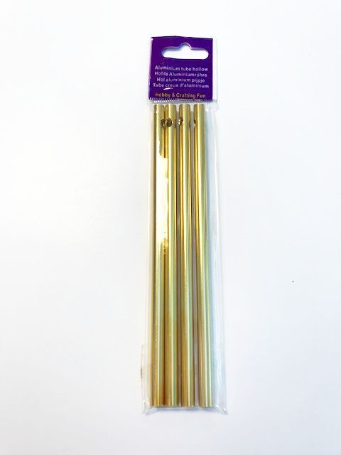 Windgong Tubes - Aluminium - 6mm x 14cm - Gold