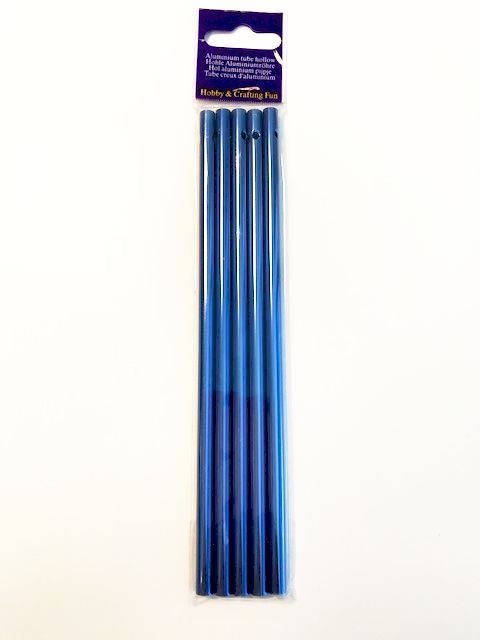 Windgong Tubes - Aluminium - 6mm x 17cm - Bleu