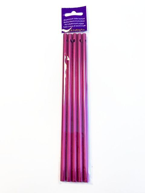 Windgong Tubes - Aluminium - 6mm x 17cm - Fuchsia