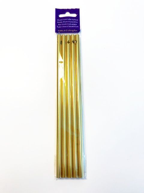 Windgong Tubes - Aluminium - 6mm x 17cm - Gold