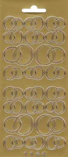 Ring - Peel-Off Sticker Sheet - Gold