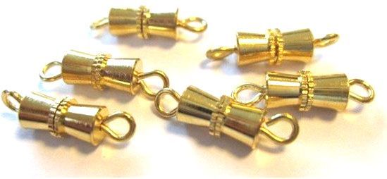 Screw Clasp Bow - 10mm - Gold