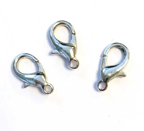 Lobster Clasps - 15mm - Silver