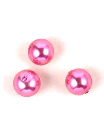 Perles en verre Rond - 10mm - Rouge Corail