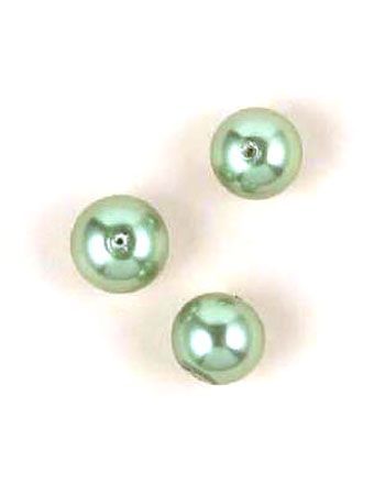 Perles en verre Rond - 10mm - Vert
