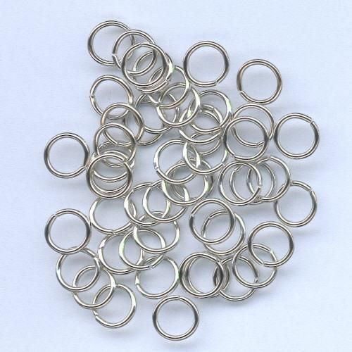 Single Split Ring - Hardened - Silver - 8mm