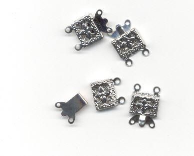 Clasps - 7x10mm - Silver