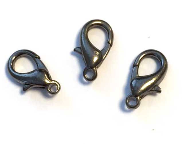 Lobster Clasp - 15mm - Anthracite