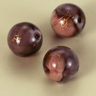 Oil Paint Jewelry Beads - Light Brown
