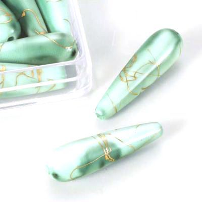 Waterdruppel - Oil Paint Jewelry Beads - Jade