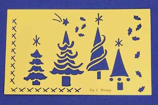 Christmas Tree  - Embossing Stencil