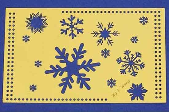 Snowflakes - Embossing Stencil