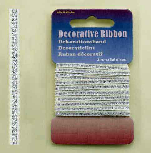 Decorative Ribbon - Silver