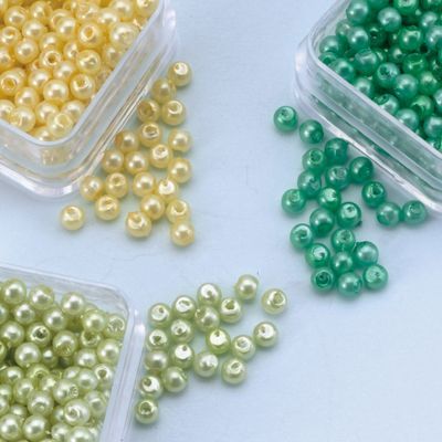 Round Pearls Trio - Yellow-Light Green-Green