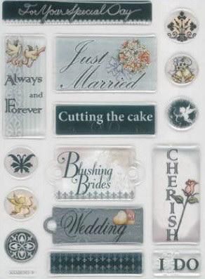 Huwelijk - Relief Stickers