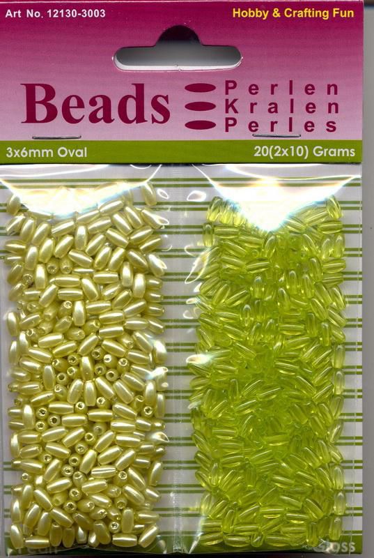 Oval Beads Pearl & Gloss Duo - Lime