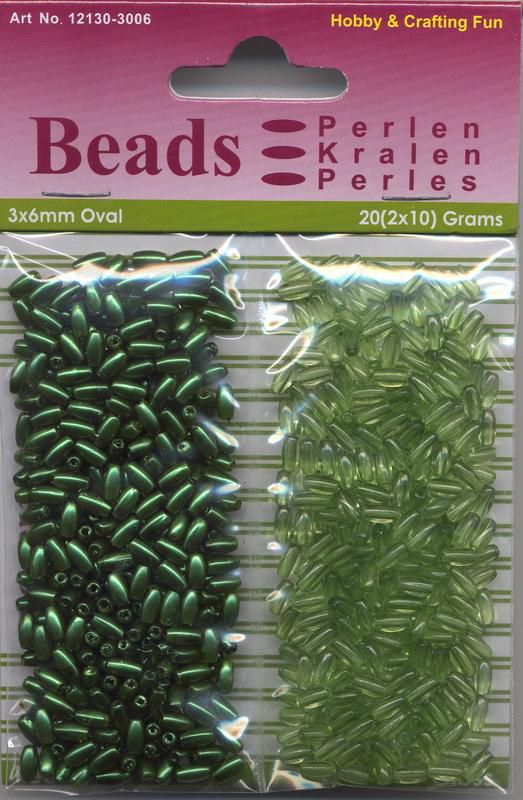 Oval Beads Pearl & Gloss Duo - Groen