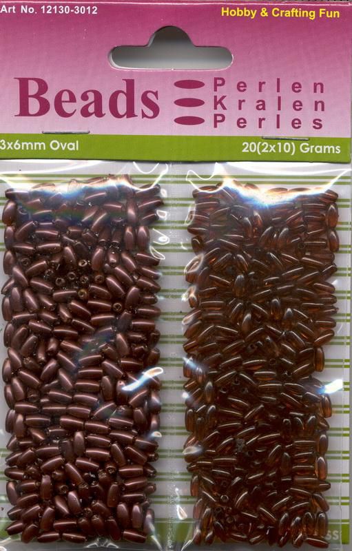 Oval Beads Pearl & Gloss Duo - Bruin