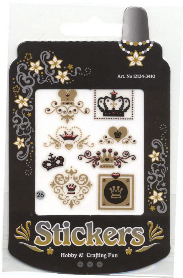Dot-diamond Sticker - Royal Crown
