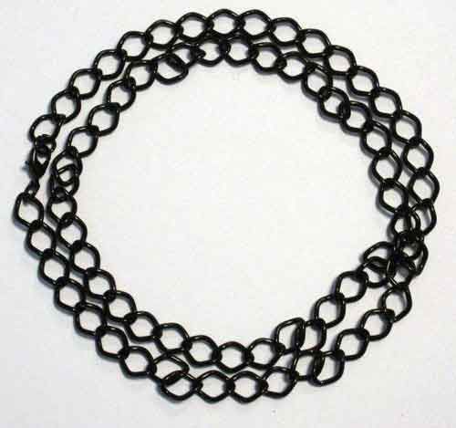 Chain with Clasp - 60cm - Black