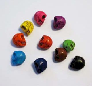 Schädel Perlen - verschiedenen Farben