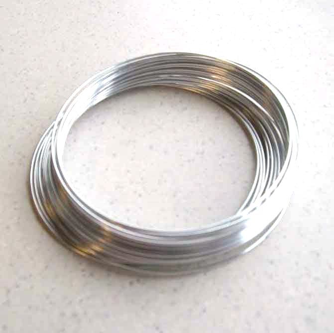 Draht Aluminium - Silber - 1mm x 8M