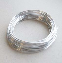 Draht Aluminium - Silber - 2mm x 4M 