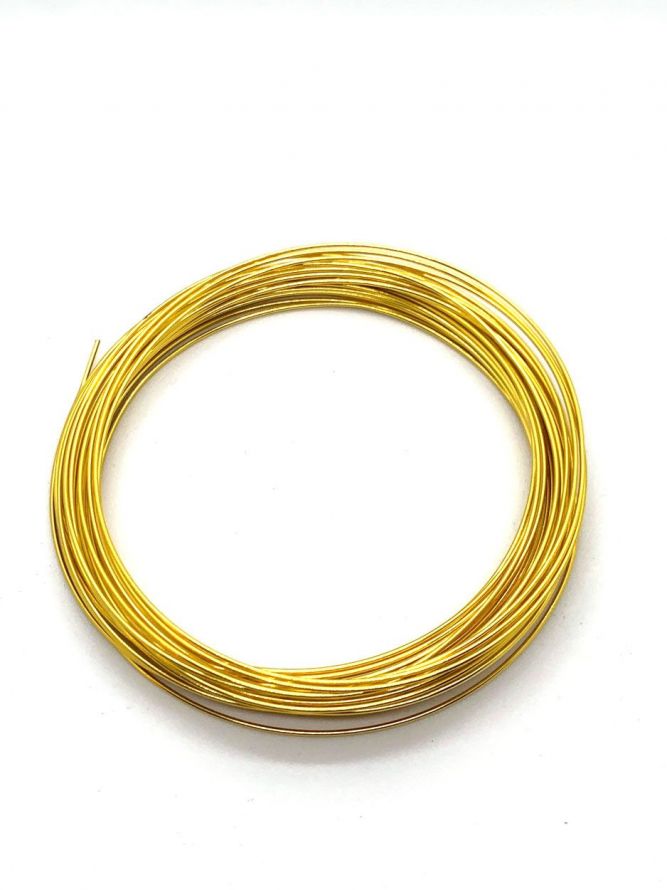 Wire Aluminium - Gold - 1mm x 8M 