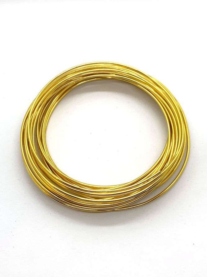 Wire Aluminium - Gold - 1,5mm x 6M 