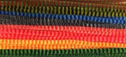 Chenille Set - Stripes - Farben Mix
