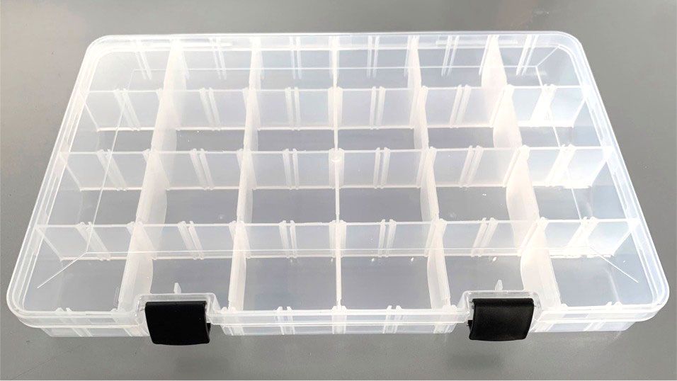 Storage Boxes - 24 adjustable compartments