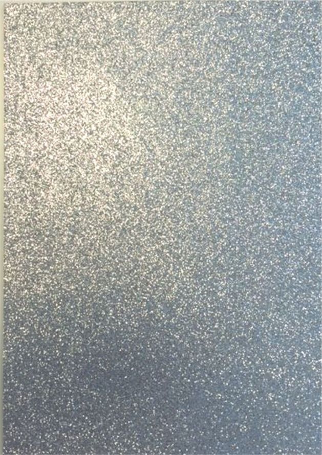 Glitter EVA Moosgummi - Bogen Packung - Silber - 22 x 30cm x 2mm