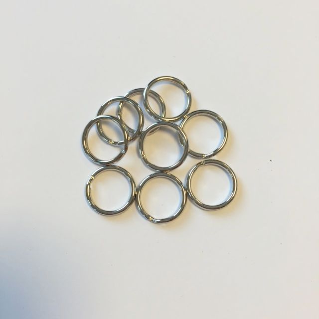 Key Rings - 18mm - Silver