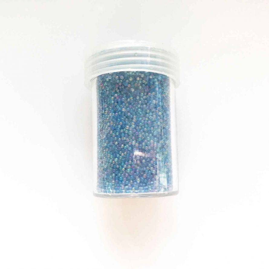 Caviar Perlen - Ohne Loch - 0,8-1mm - Blau