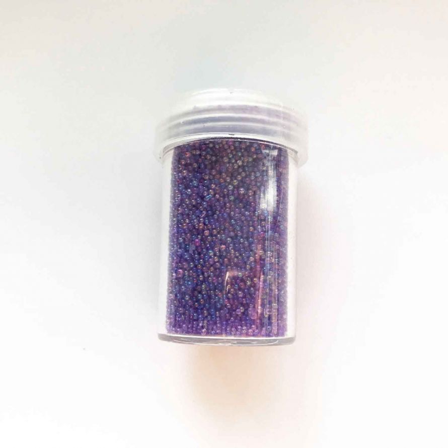 Caviar Perlen - Ohne Loch - 0,8-1mm - AB Purple