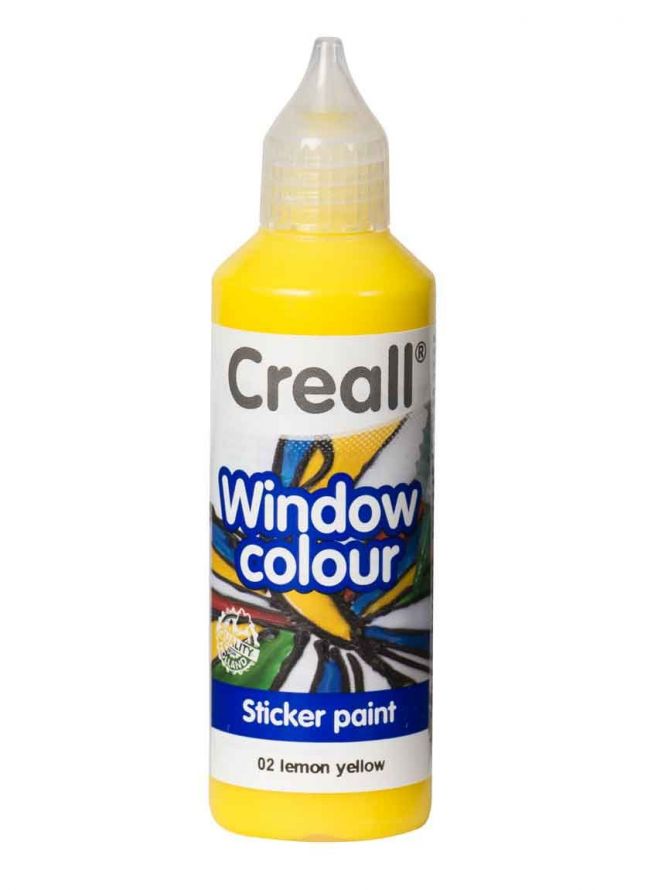 Window Colors - CREALL-GLASS - Sticker Paint - Lemon yellow
