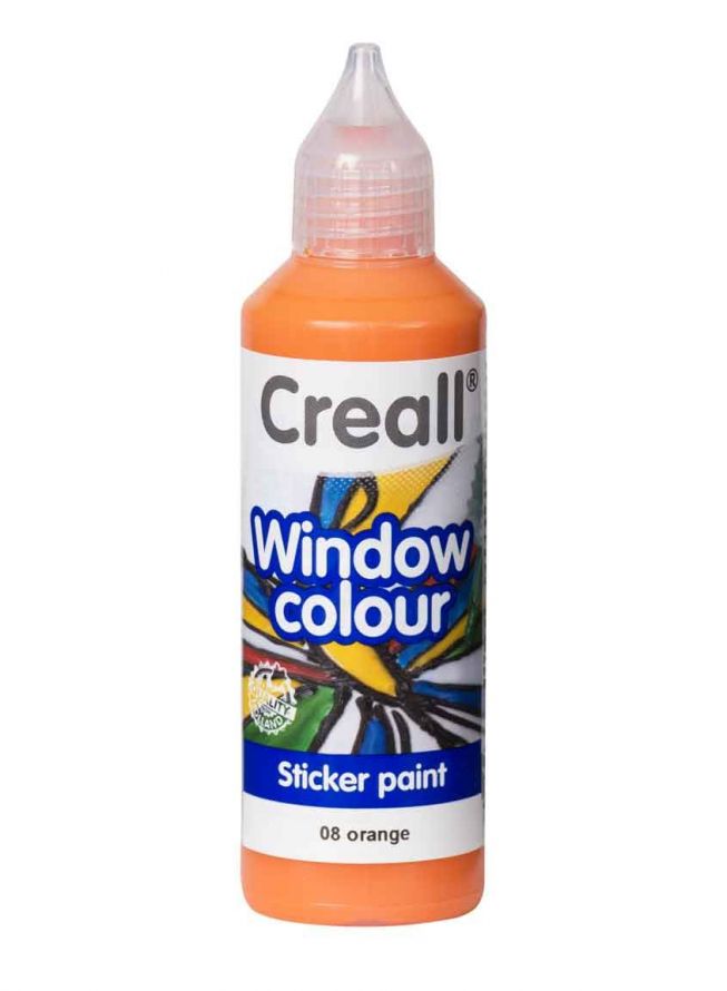 Window Colors - CREALL-GLASS - Sticker Paint - Orange