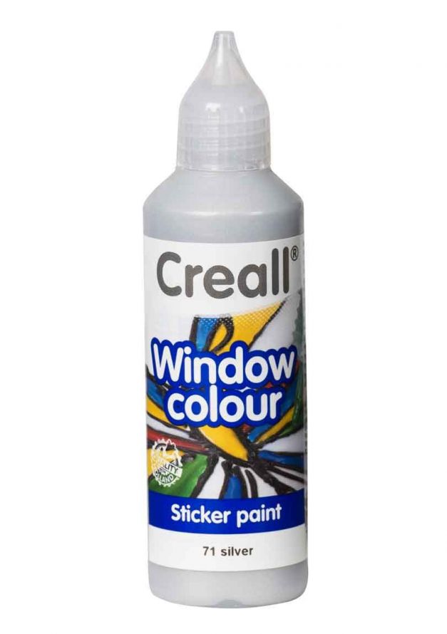 Window Colors - CREALL-GLASS - Sticker Paint - Silver