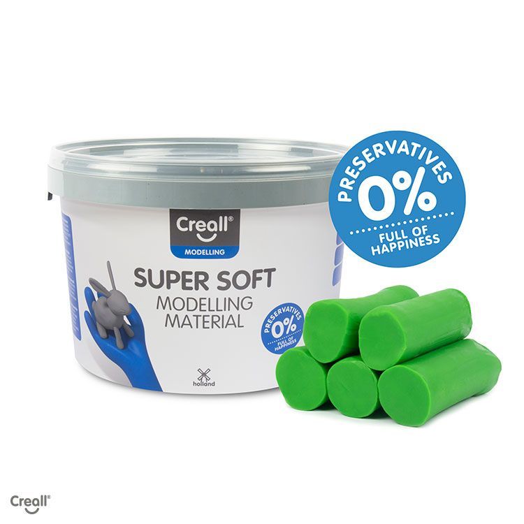 Klei - Creall Super Soft -  Groen - 1750gram 
