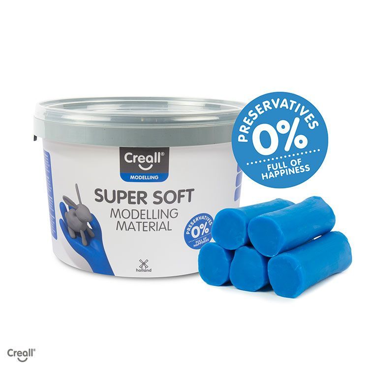 Klei - Creall Super Soft -  Blauw - 1750gram