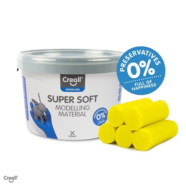 Klei - Creall Super Soft -  Geel - 1750gram 