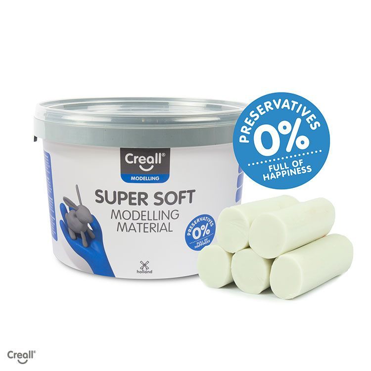 Argile - Creall Super Soft -  Blanc - 1750gram